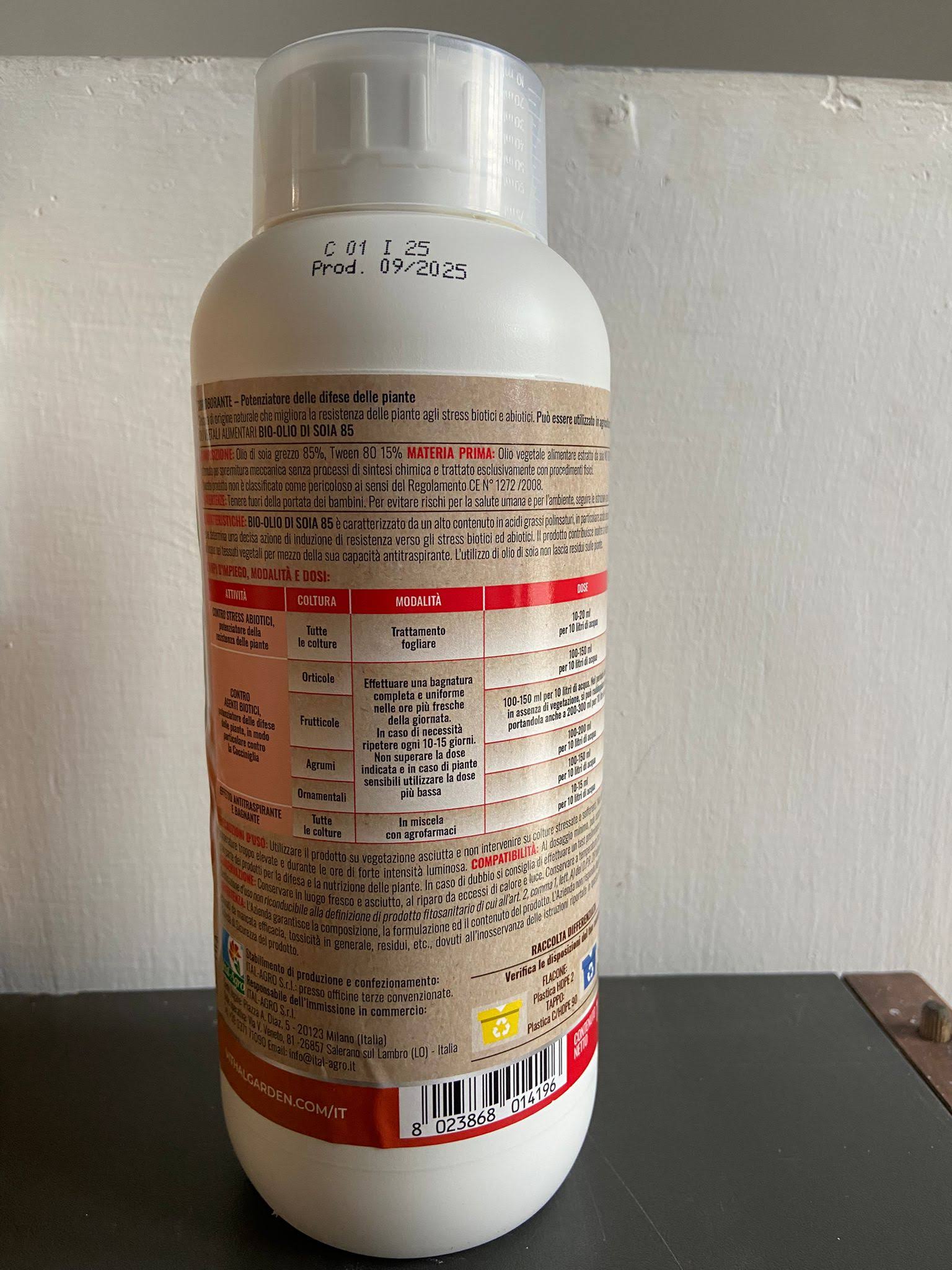 Bio Olio di soia 85 corroborante Vithal Bio