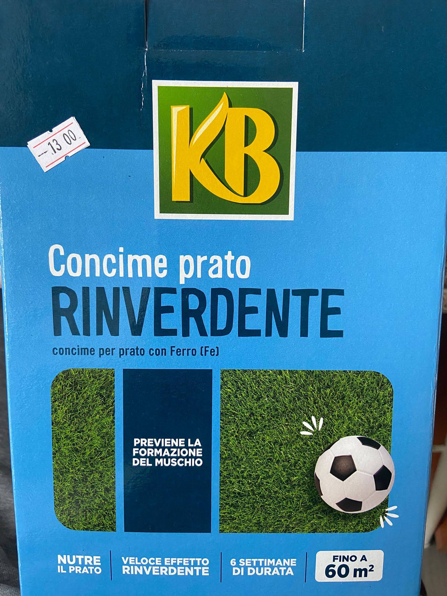 Concime Prato Rinverdente - prato più resistente e più verde KB 2kg