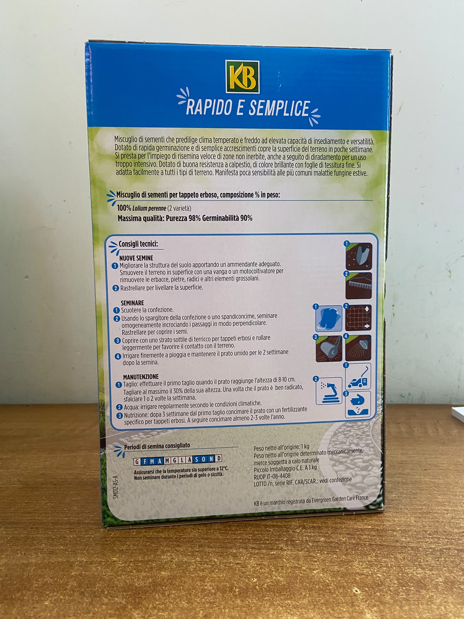 KB Rapido e Semplice – Semi per prato a germinazione rapida