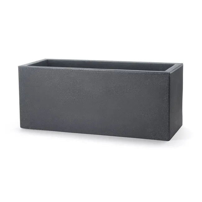 Fioriera Rettangolare in Resina Schio Cassa 100X40 H40 Teraplast MISURE: Altezza CM 40 - Base Superiore CM 100 X 40 colore antracite