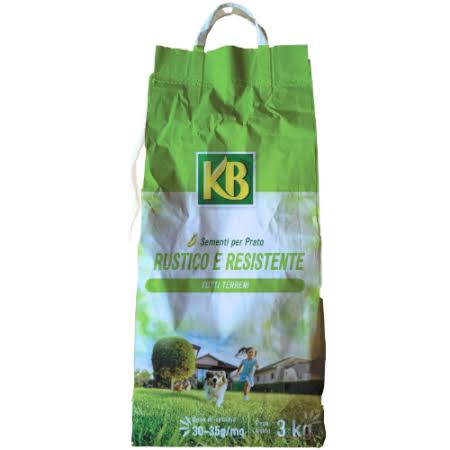 Semi per prato Rustico e resistente KB da 3 Kg