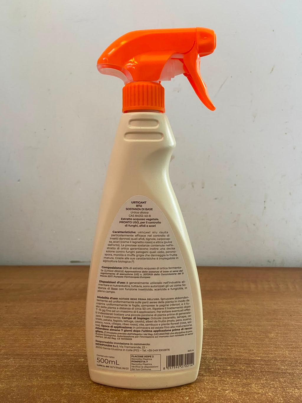 Urticant RTU Bio 500 ml – Insetticida, Acaricida e Fungicida Naturale Pronto Uso